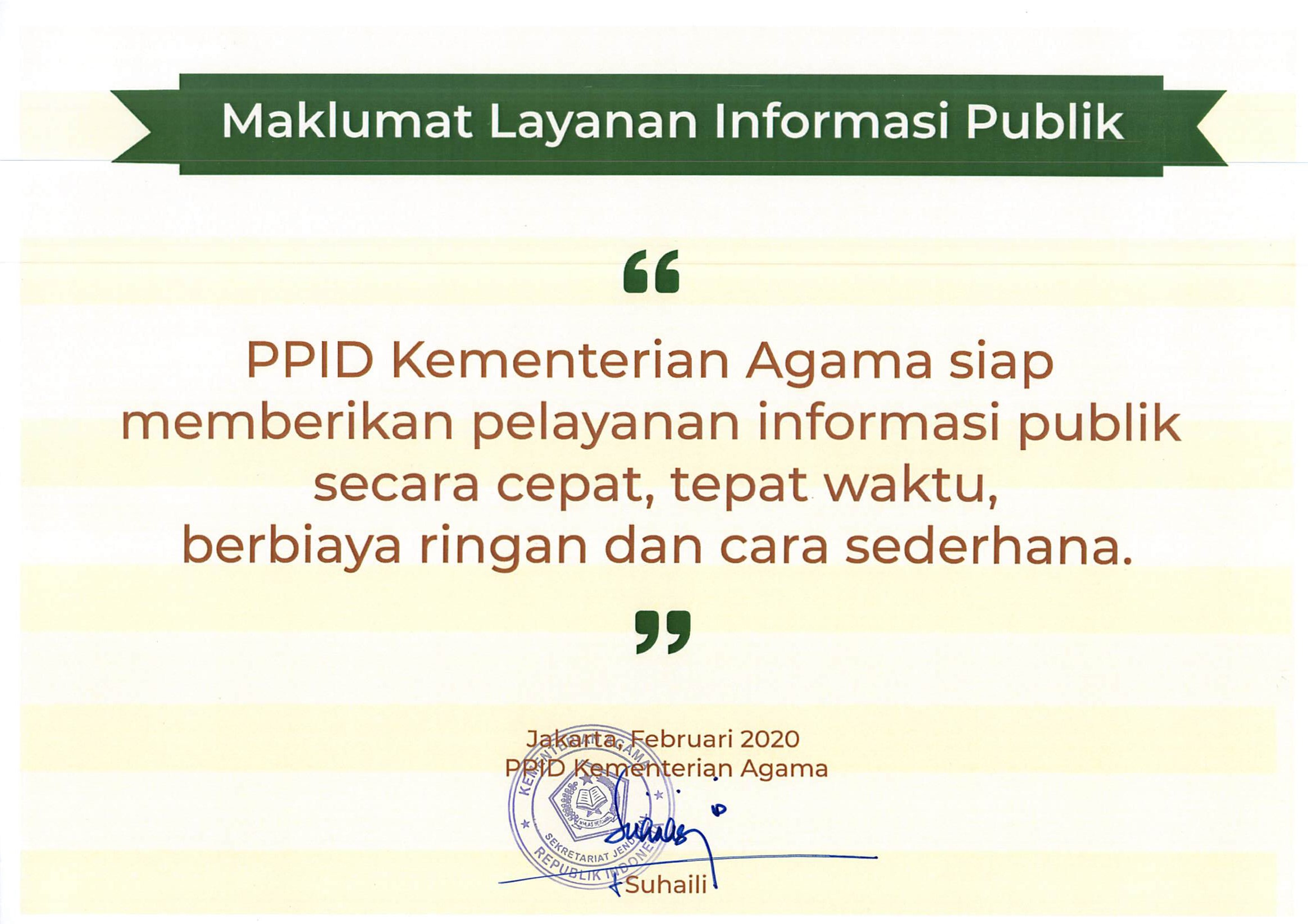 Maklumat Pelayanan
